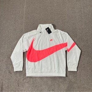 Nike Sportswear Anorak Big Swoosh Half-Zip Windbreaker Jacket Men’s Size Small